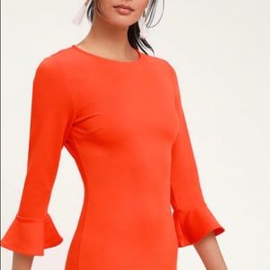 Lulus trumpet hem bodycon dress